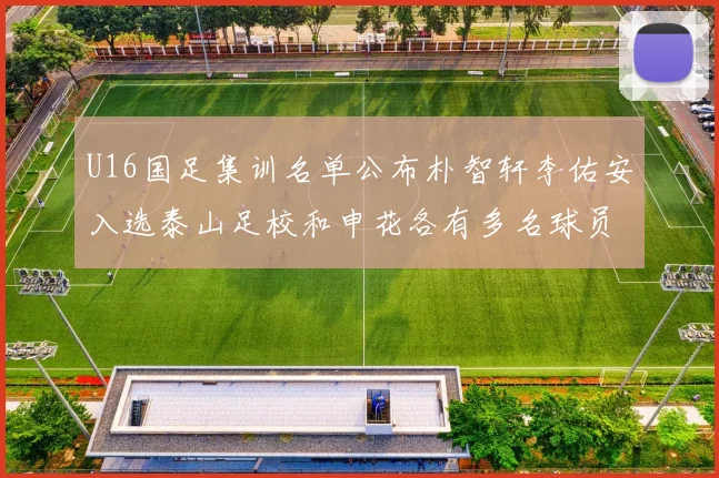 U16国足集训名单公布朴智轩李佑安入选泰山足校和申花各有多名球员参与